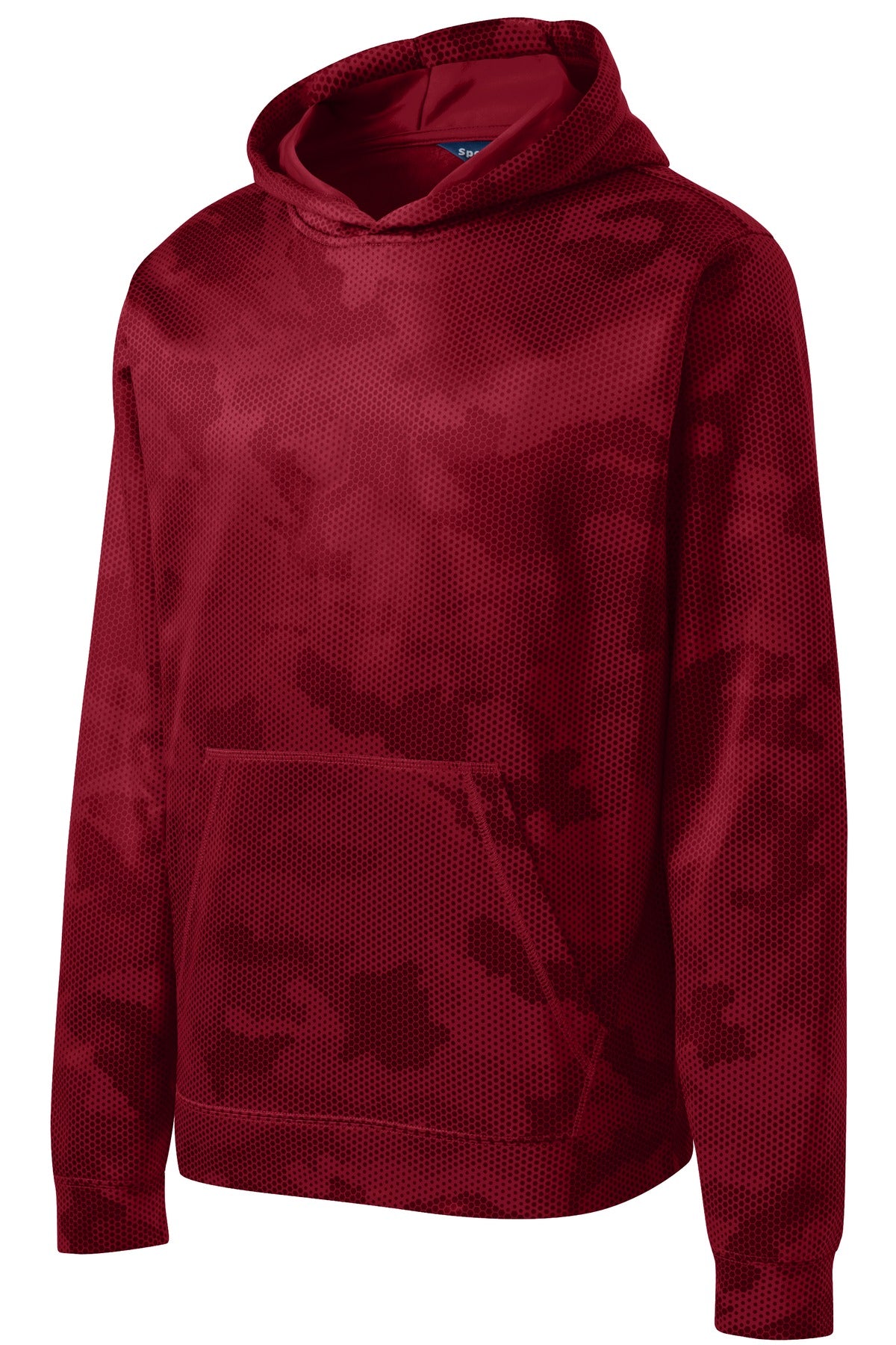 Sport-Tek Youth   Sport-Wick   CamoHex Fleece Hooded Pullover-3
