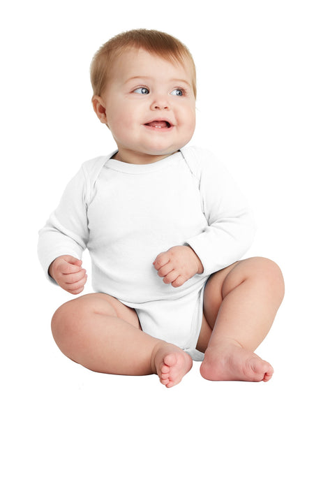Rabbit Skins Infant Long Sleeve Baby Rib Bodysuit Rabbit Skins