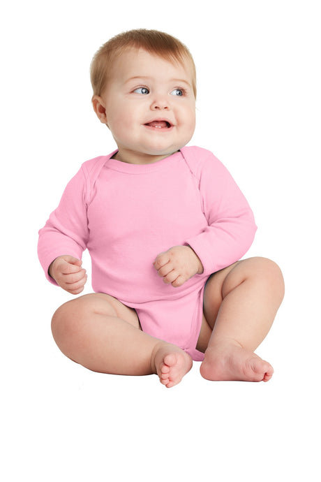 Rabbit Skins Infant Long Sleeve Baby Rib Bodysuit Rabbit Skins