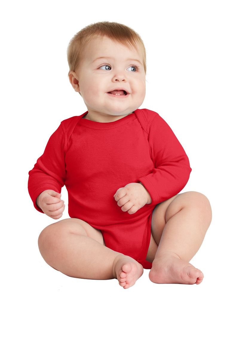 Rabbit Skins Infant Long Sleeve Baby Rib Bodysuit