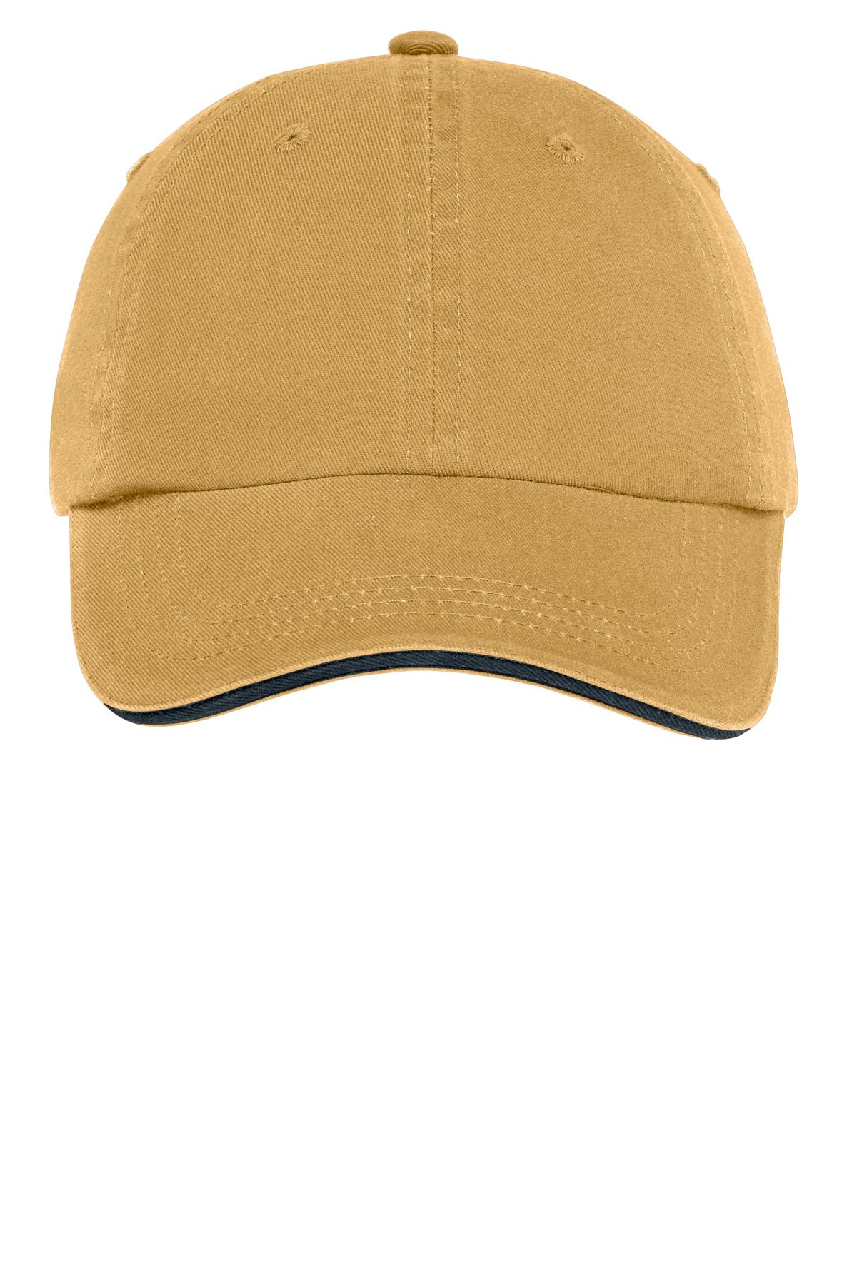 Port Authority    Sandwich Bill Cap with Striped Closure-2
