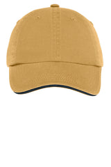 Port Authority    Sandwich Bill Cap with Striped Closure-2