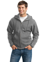 JERZEES Men's Super Sweats NuBlendÂ® Full-Zip Hooded Sweatshirt JERZEES