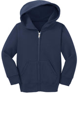 Port & Company - Toddler Core Fleece Full-Zip Hooded Sweatshirt