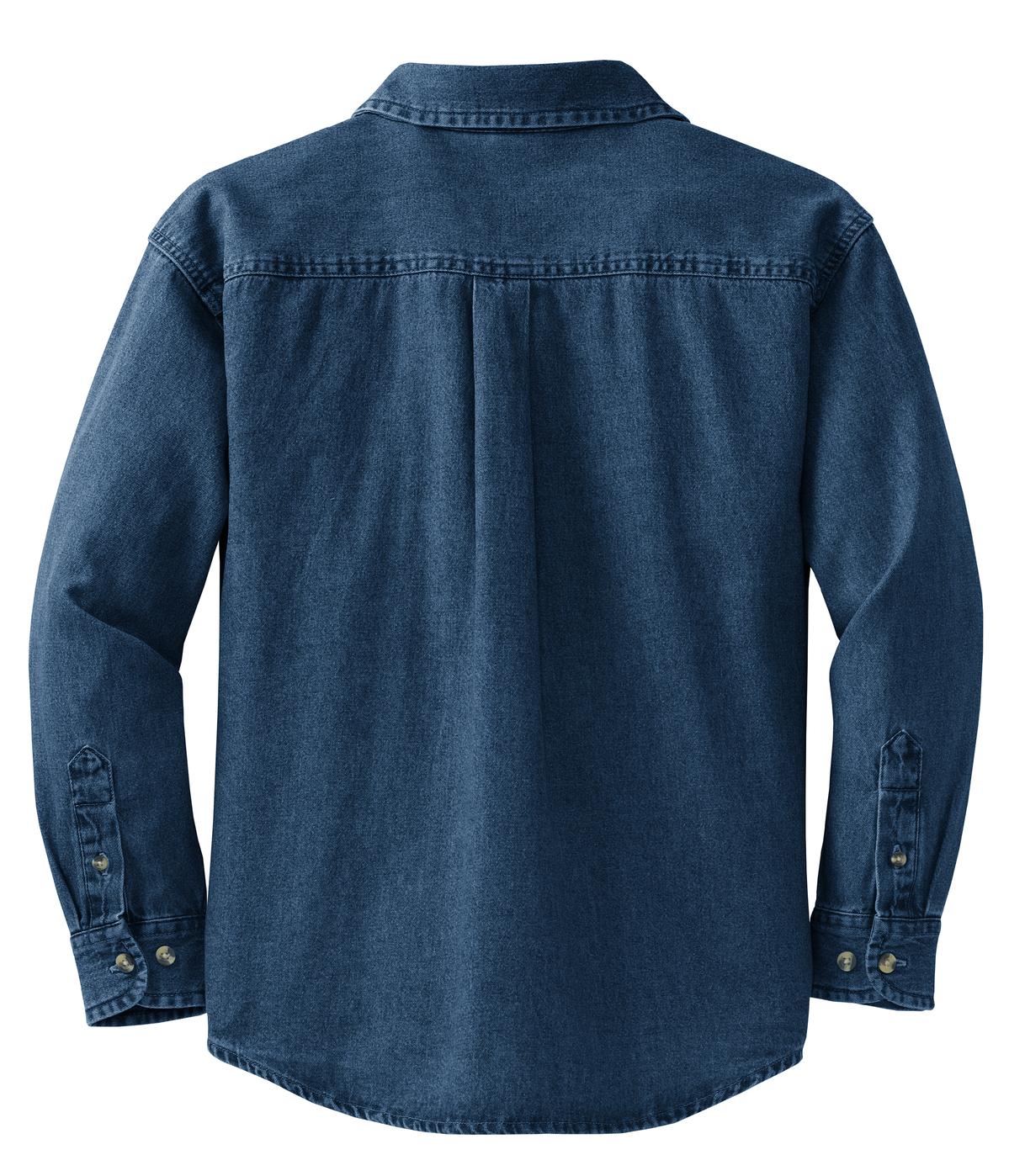 Port & Company - Women's Long Sleeve Value Denim Shirt