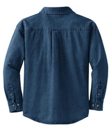 Port & Company - Women's Long Sleeve Value Denim Shirt