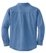 Port & Company - Women's Long Sleeve Value Denim Shirt