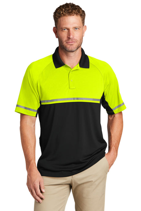 CornerStone Men's Select Lightweight Snag-Proof Enhanced Visibility Polo. CS423 CornerStone