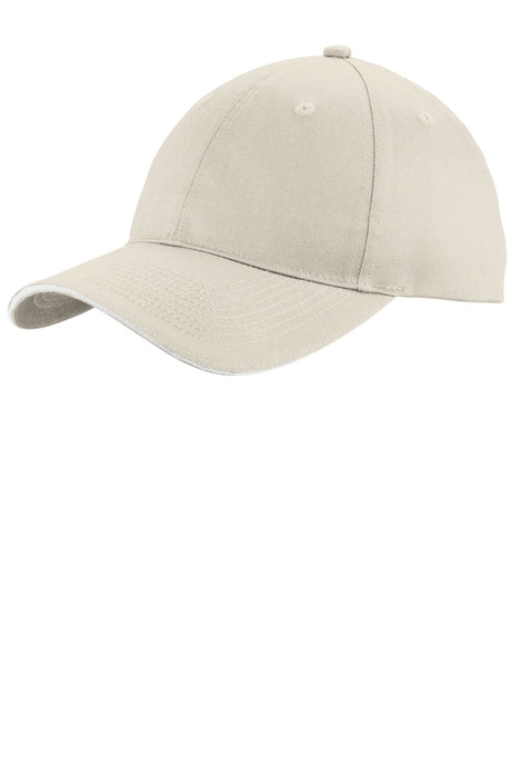 Port Authority    Unstructured Sandwich Bill Cap-1