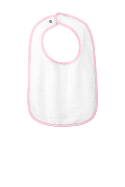 Rabbit Skins Infant Contrast Trim Terry Bib. RS1003