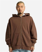 Shaka Wear Men's Max Heavy Garment-Dyed Full-Zip Hoodie Sweatshirt-1