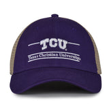 The Game Headwear Texas Christian TCU Split Bar Trucker Hat