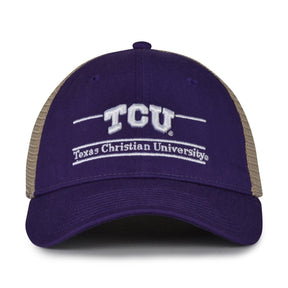 The Game Headwear Texas Christian TCU Split Bar Trucker Hat
