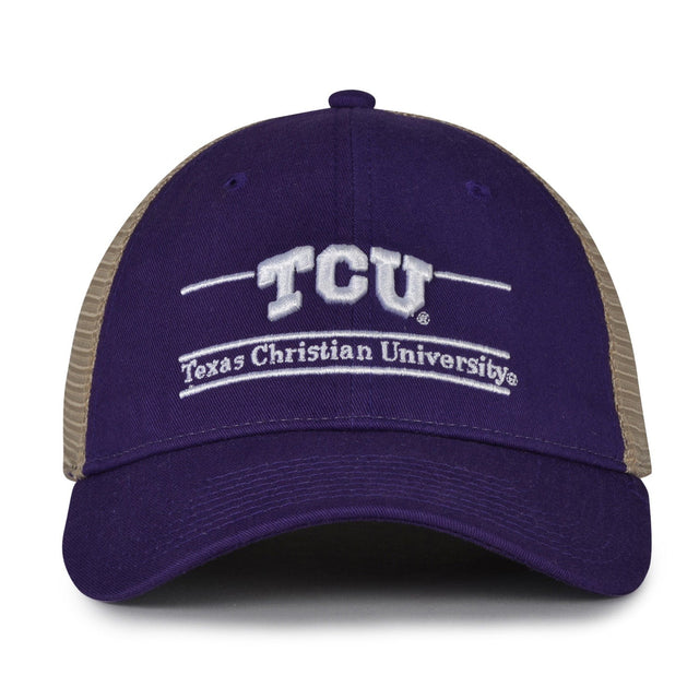 The Game Headwear Texas Christian TCU Split Bar Trucker Hat
