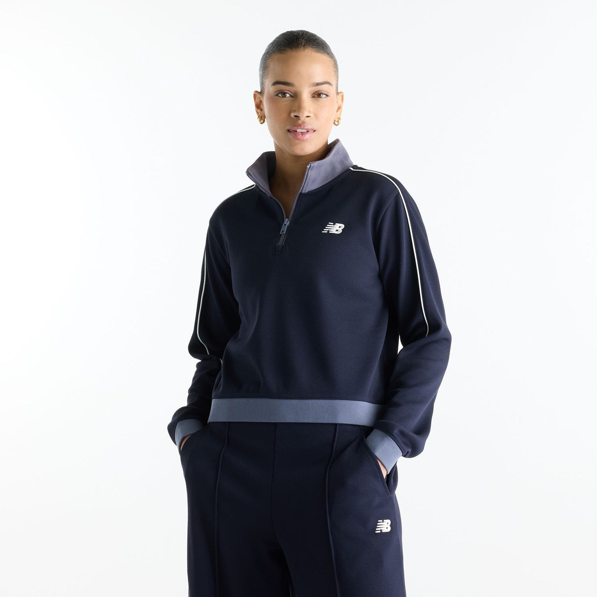 New Balance Women's Sport Legacy Pique 1/4 Zip-1