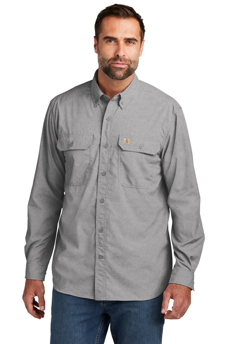 Carhartt Men's Force   Solid Long Sleeve Shirt CT105291