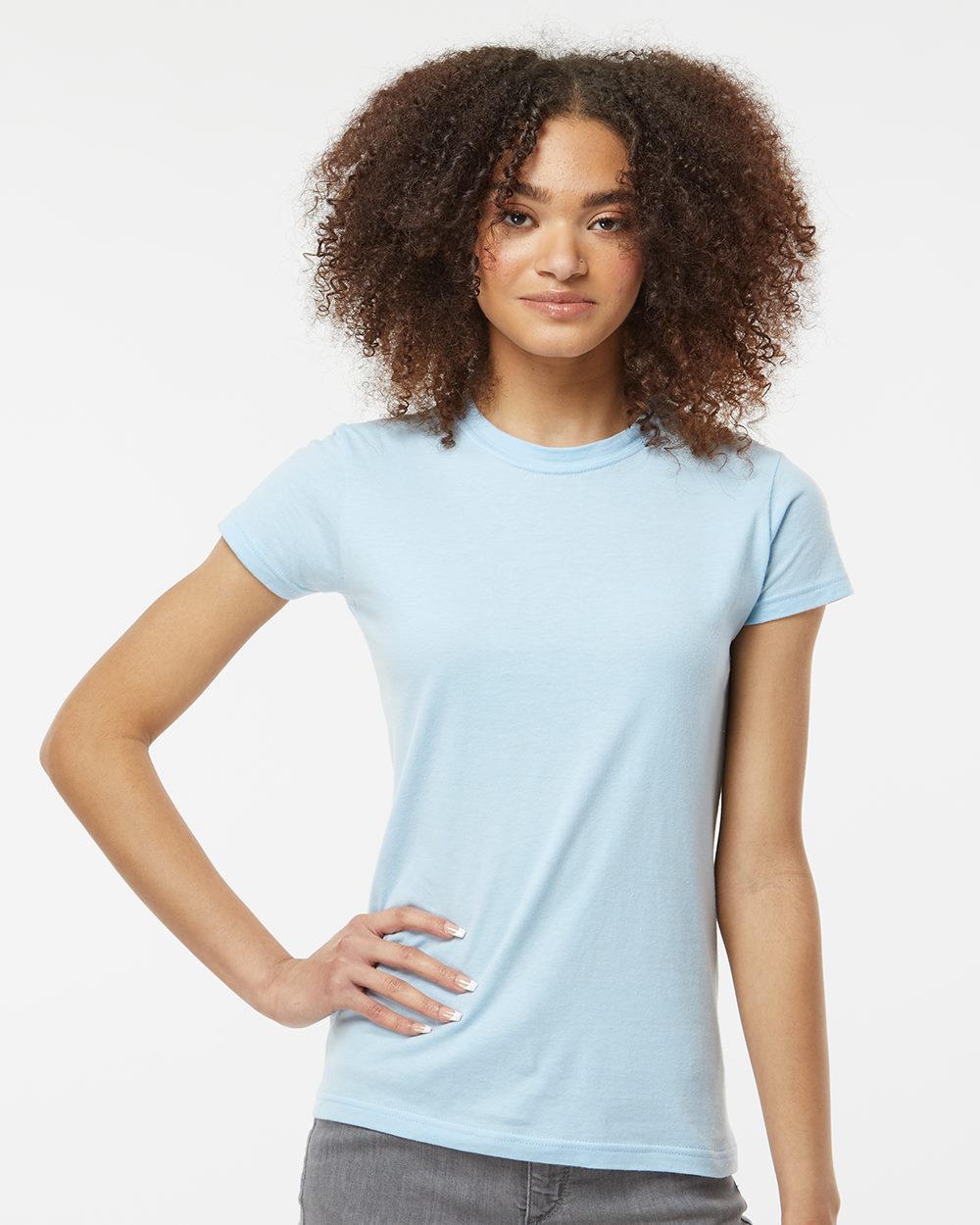 Tultex Women's Slim Fit Fine Jersey T-Shirt 1 of 3 Tultex