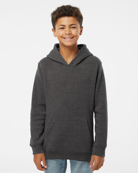 J. America Youth Triblend Fleece Hooded Sweatshirt J. America