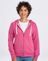 Jerzees Women's Snow Heather French Terry Full-Zip Hooded Sweatshirt JERZEES
