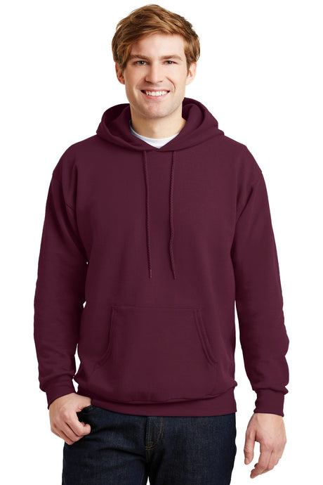 Hanes Men's EcoSmart Pullover Hooded Sweatshirt-2