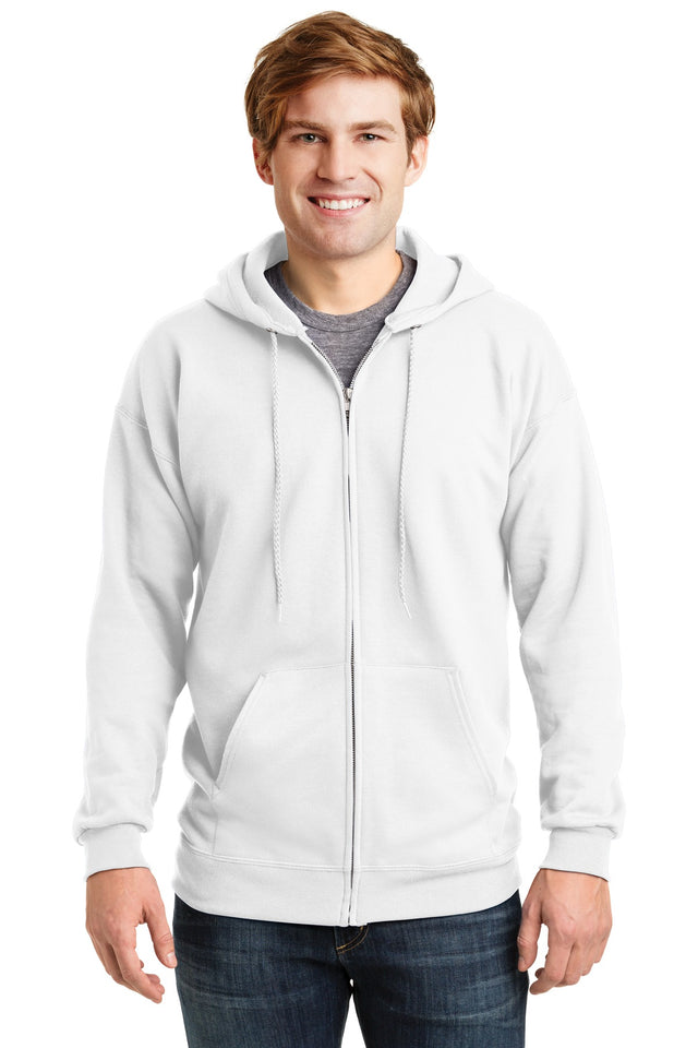 Hanes Men's Ultimate Cotton Full-Zip Hooded Sweatshirt-1