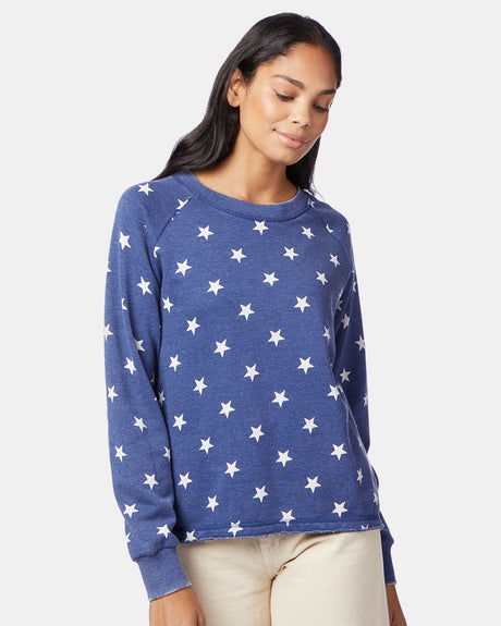 Alternative Women's Lazy Day Mineral Wash French Terry Sweatshirt Alternative