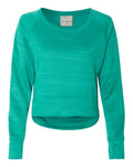 J. America Women's Odyssey Hi-Lo Crew Neck Fleece 8663