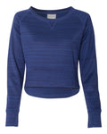 J. America Women's Odyssey Hi-Lo Crew Neck Fleece 8663