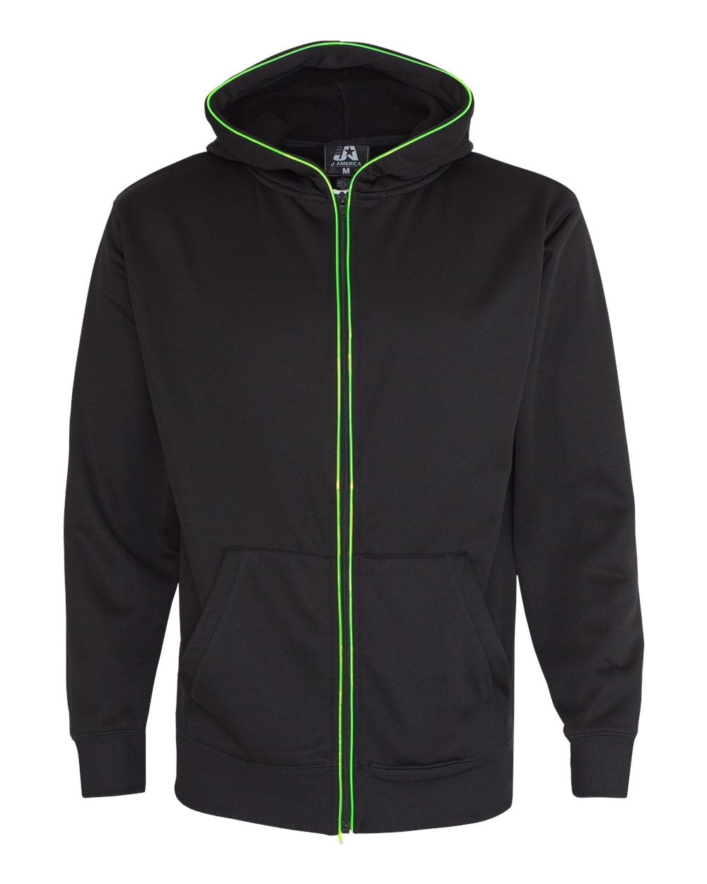J. America Men's Glow Full Zip Hoodie 8668 Mens Apparel Sweatshirts & Fleece
