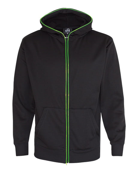 J. America Men's Glow Full Zip Hoodie 8668 Mens Apparel Sweatshirts & Fleece