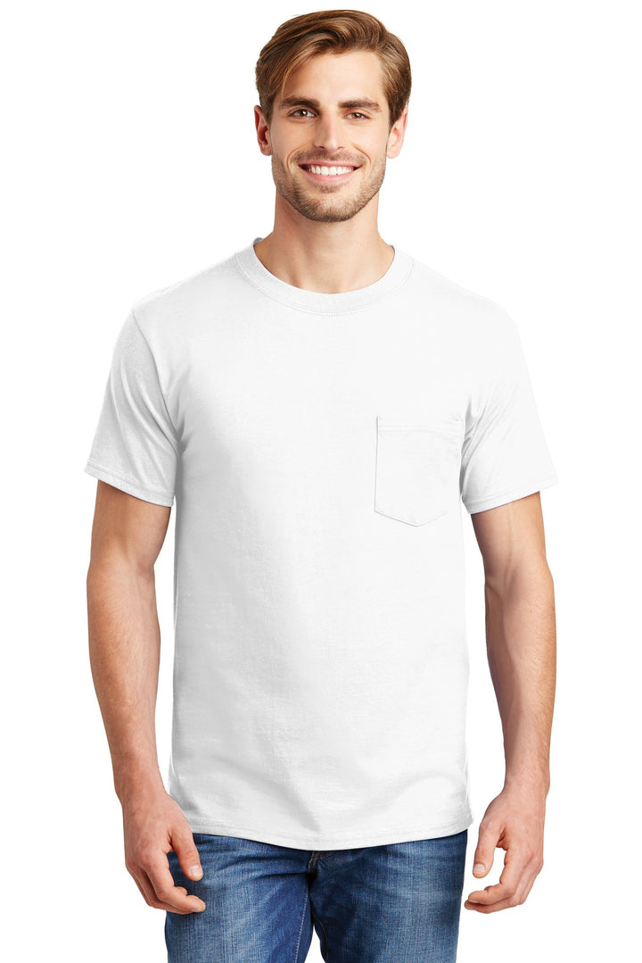 Hanes Men's Beefy 100% Cotton T-Shirt with Pocket Hanes