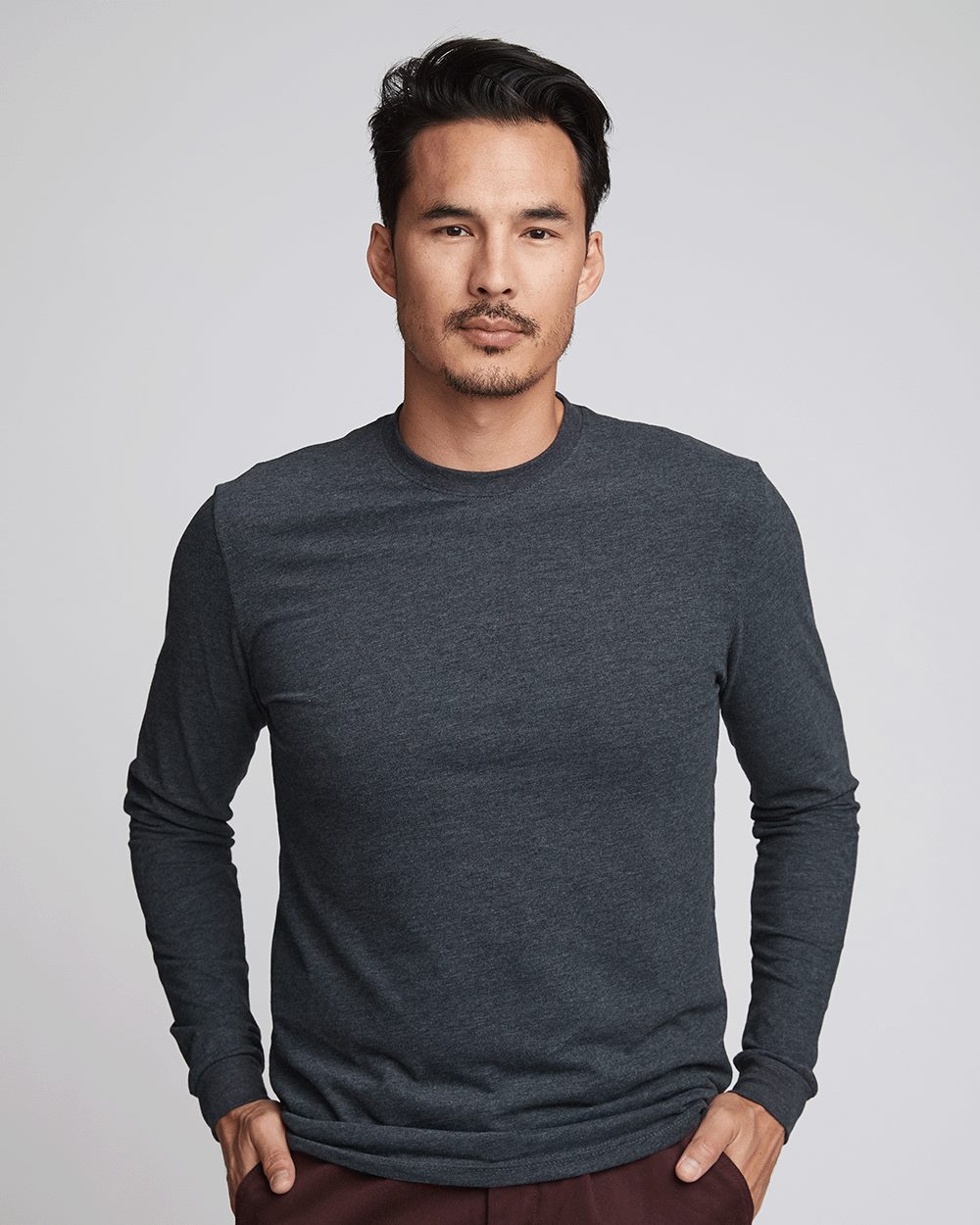 Next Level Men's Sueded Long Sleeve Crew Next Level