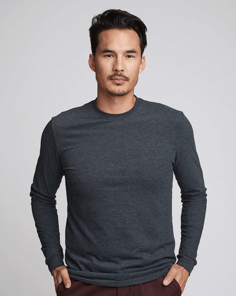 Next Level Men's Sueded Long Sleeve Crew Next Level