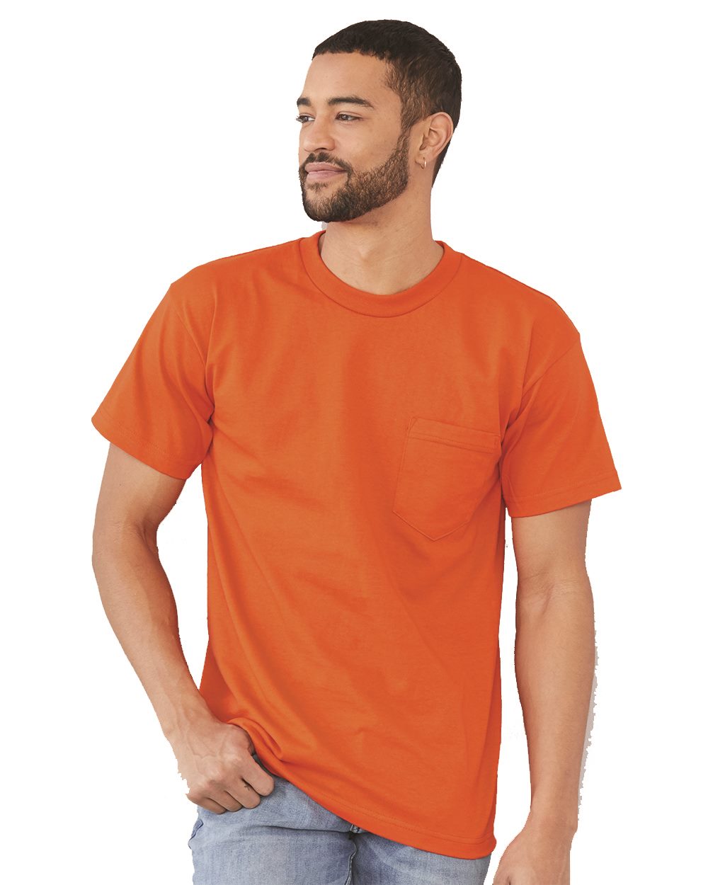 Bayside Men's Union-Made T-Shirt with a Pocket Bayside