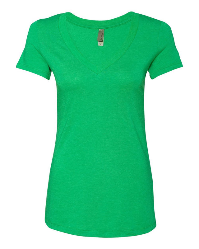 Next Level Women’s Triblend Deep V-Neck T-Shirt
