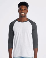 JERZEES Men's Triblend Three-Quarter Raglan Baseball T-Shirt JERZEES