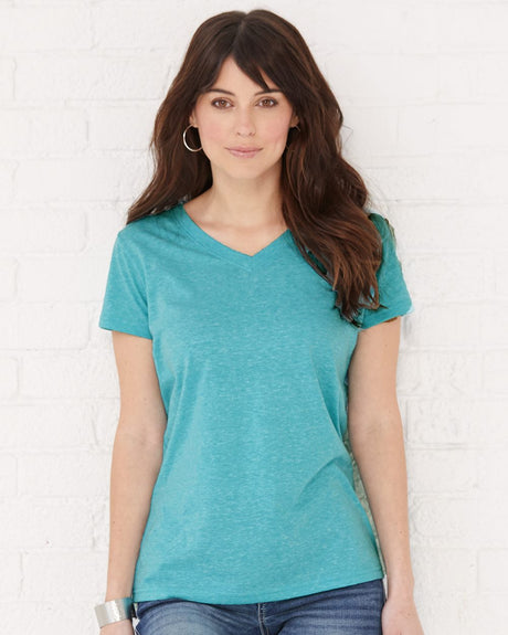 LAT Women's Harborside Malange V-Neck T-Shirt LAT