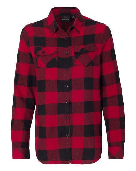 Burnside Women's Yarn-Dyed Long Sleeve Flannel Shirt Burnside