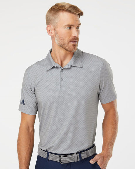 Adidas Men's Diamond Dot Print Polo