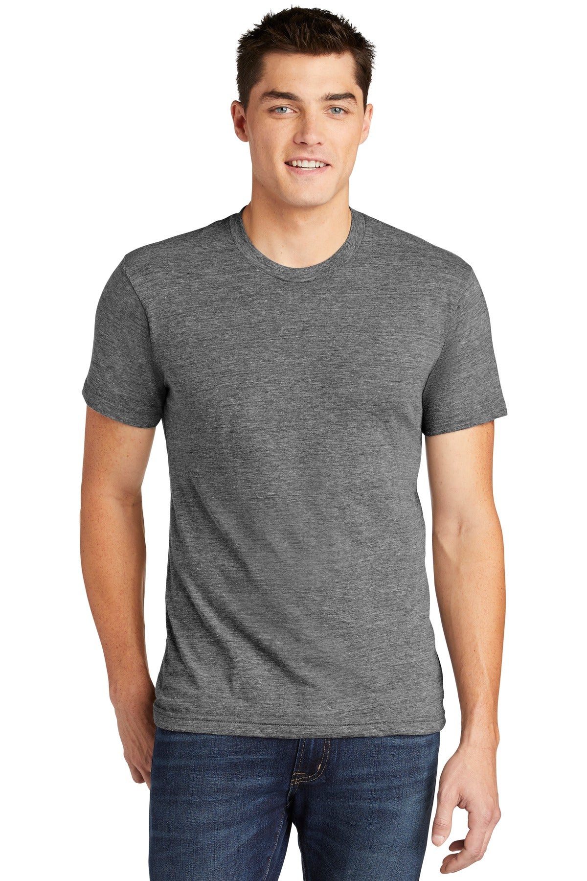 American Apparel Men's Tri-Blend Short Sleeve Track T-Shirt American Apparel