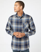 Burnside Men's Open Pocket Long Sleeve Flannel Shirt Mens Apparel Shirts & Tops