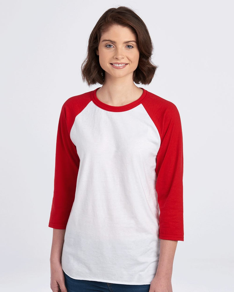 JERZEES Premium Blend Ringspun Three-Quarter Sleeve Raglan Baseball T-Shirt