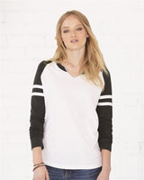 LAT Women's Fine Jersey Mash Up Long Sleeve T-Shirt LAT