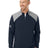 adidas Men's Textured Mixed Media Quarter-Zip Pullover Mens Apparel Sweatshirts & Fleece