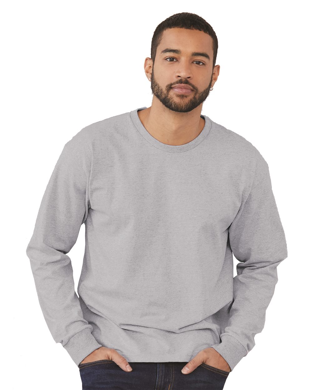 Bayside USA-Made 100% Cotton Long Sleeve T-Shirt Bayside
