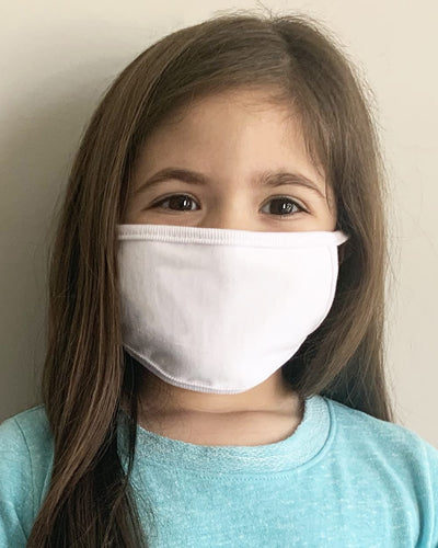 Rabbit Skins Youth 100% Cotton 2-Ply Face Masks - 50 Pack