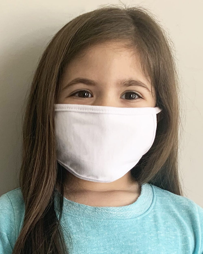 Rabbit Skins Youth 100% Cotton 2-Ply Face Masks - 50 Pack