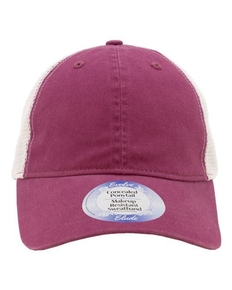 Infinity Her Women's Peached Twill Mesh Back Cap-1