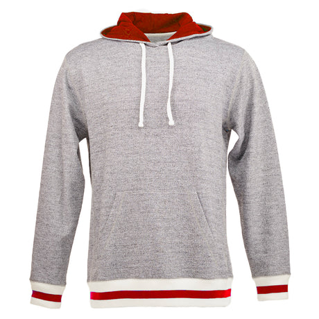 J. America Men's Peppered Fleece Hoodie 8701 Mens Apparel Sweatshirts & Fleece