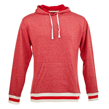 J. America Men's Peppered Fleece Hoodie 8701 Mens Apparel Sweatshirts & Fleece